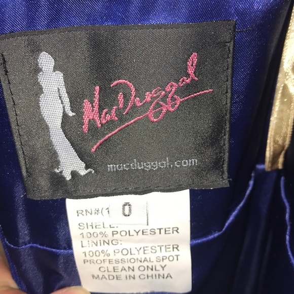 Blue Mac Duggal Cocktail Dress - Picture 3 of 4